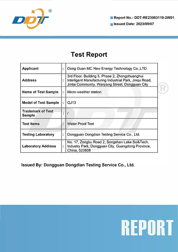 QJ13-Series---Waterproof-IPX6-Test
